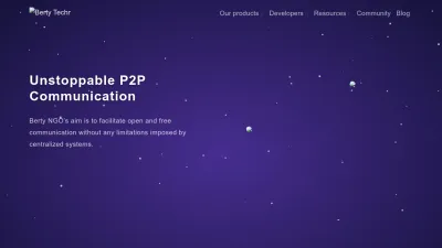 Screenshot preview of berty.tech