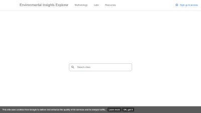 Screenshot preview of insights.sustainability.google