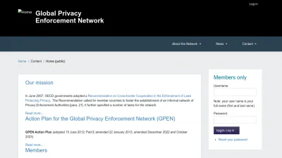 Screenshot preview of privacyenforcement.net