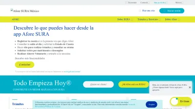 Screenshot preview of afore.suramexico.com