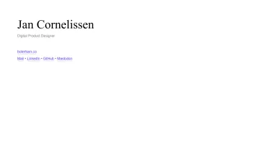 Screenshot preview of jancornelissen.be