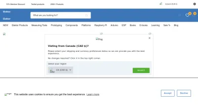Screenshot preview of elektor.com