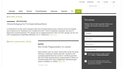 Screenshot preview of forstzeitung.at