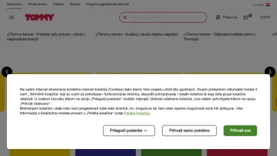 Screenshot preview of tommy.hr
