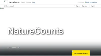 Screenshot preview of naturecounts.ca