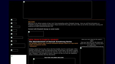 Screenshot preview of elizabethgeorgeonline.com