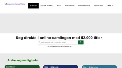 Screenshot preview of slaegtsbibliotek.dk