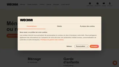 Screenshot preview of wecasa.fr