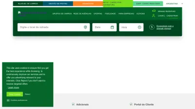 Screenshot preview of localiza.com