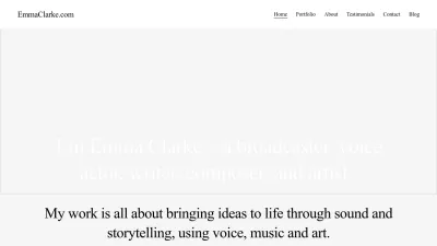 Screenshot preview of emmaclarke.com