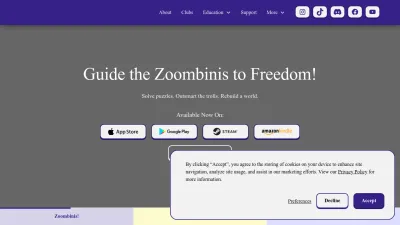 Screenshot preview of zoombinis.com
