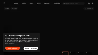 Screenshot preview of tix.is
