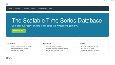 Screenshot preview of opentsdb.net