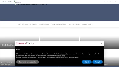Screenshot preview of ignatianspirituality.com