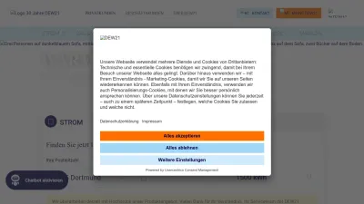 Screenshot preview of dew21.de