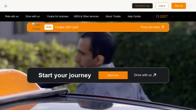 Screenshot preview of 13cabs.com.au