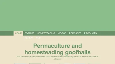 Screenshot preview of permies.com