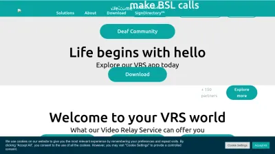 Screenshot preview of signvideo.co.uk