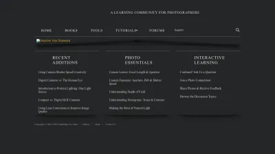 Screenshot preview of cambridgeincolour.com