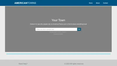 Screenshot preview of americantowns.com
