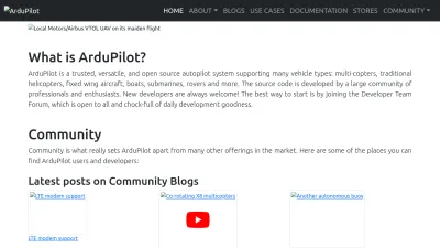 Screenshot preview of ardupilot.org