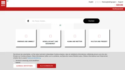 Screenshot preview of geoportal.de