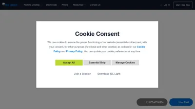 Screenshot preview of islonline.com