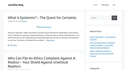 Screenshot preview of jacobitemag.com