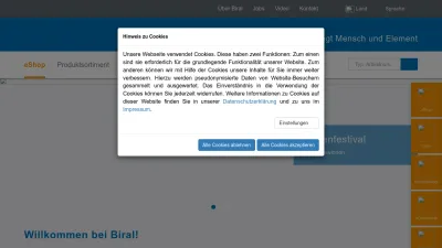 Screenshot preview of biral.ch