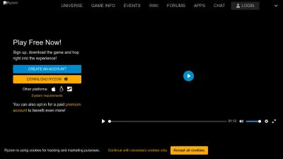 Screenshot preview of ryzom.com