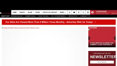 Screenshot preview of 953thebear.com