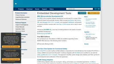 Screenshot preview of keil.com