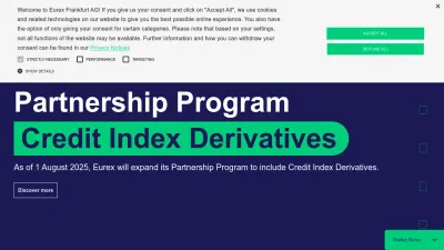 Screenshot preview of eurex.com