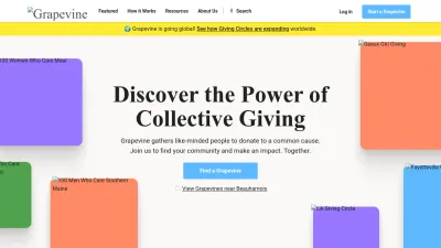 Screenshot preview of grapevine.org