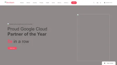Screenshot preview of gcloud.devoteam.com
