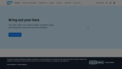 Screenshot preview of jobs.sap.com