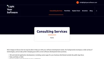 Screenshot preview of lightyearsoftware.com