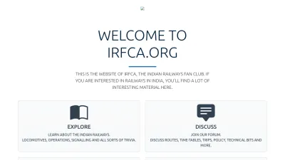 Screenshot preview of irfca.org