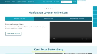 Screenshot preview of pln.co.id