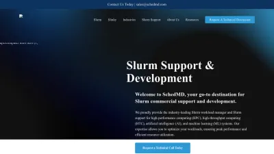 Screenshot preview of schedmd.com