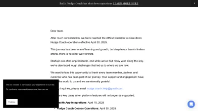 Screenshot preview of nudgecoach.com