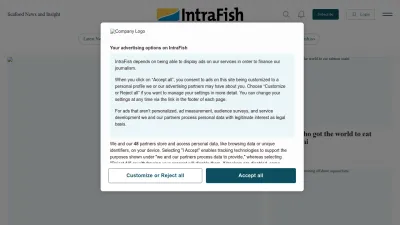 Screenshot preview of intrafish.com