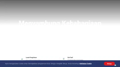 Screenshot preview of jne.co.id