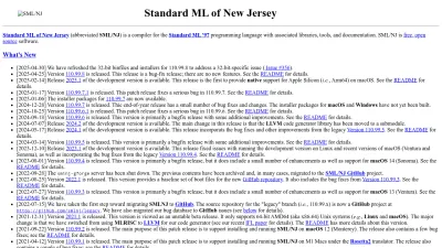 Screenshot preview of smlnj.org
