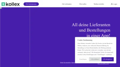 Screenshot preview of kollex.de