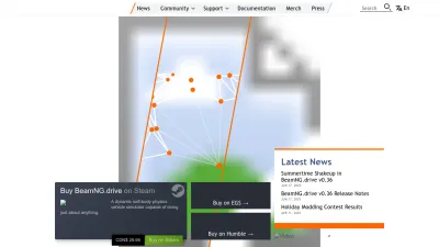 Screenshot preview of beamng.com