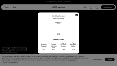Screenshot preview of formswim.com