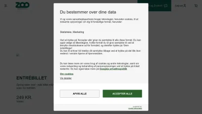 Screenshot preview of zoo.dk