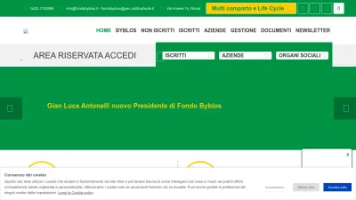 Screenshot preview of fondobyblos.it