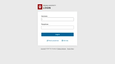 Screenshot of Servicenow.iu.edu